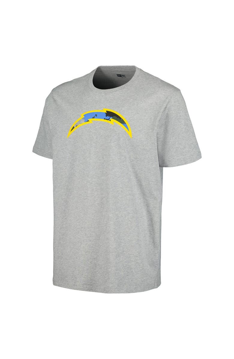 New Era Men's New Era Gray Los Angeles Chargers Camo Logo T-Shirt, Alternate, color, Gray