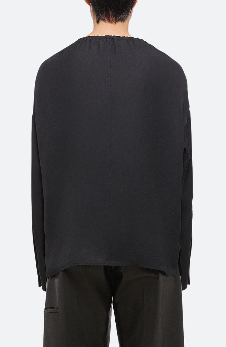 Helmut Lang Reversible Long Sleeve Drawstring Top, Alternate, color, 