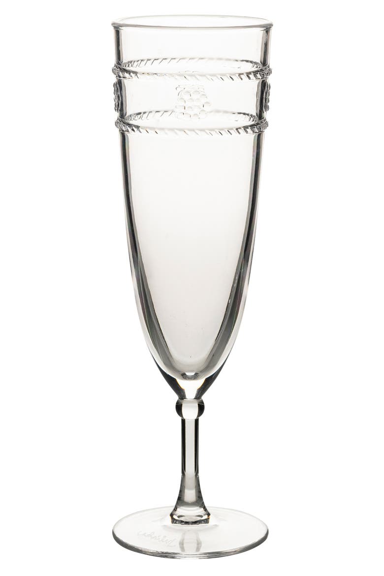 Isabella Acrylic Champagne Flute, Main, color, CLEAR