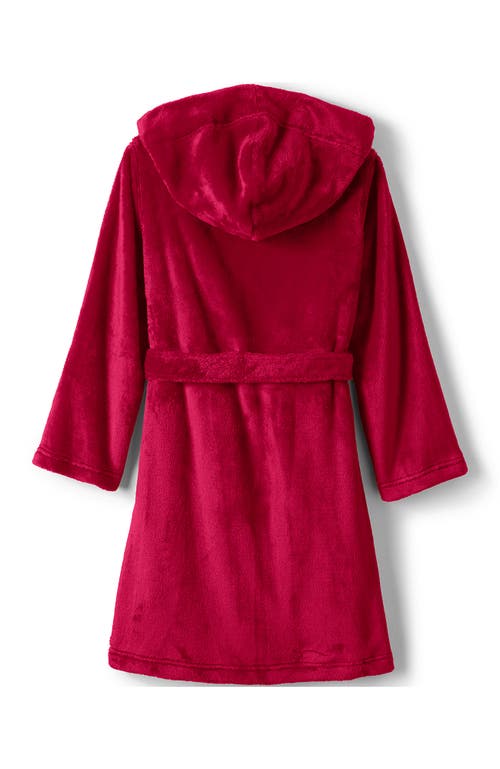 LANDS' END LANDS' END KIDS HOODED FLEECE SOLID ROBE
