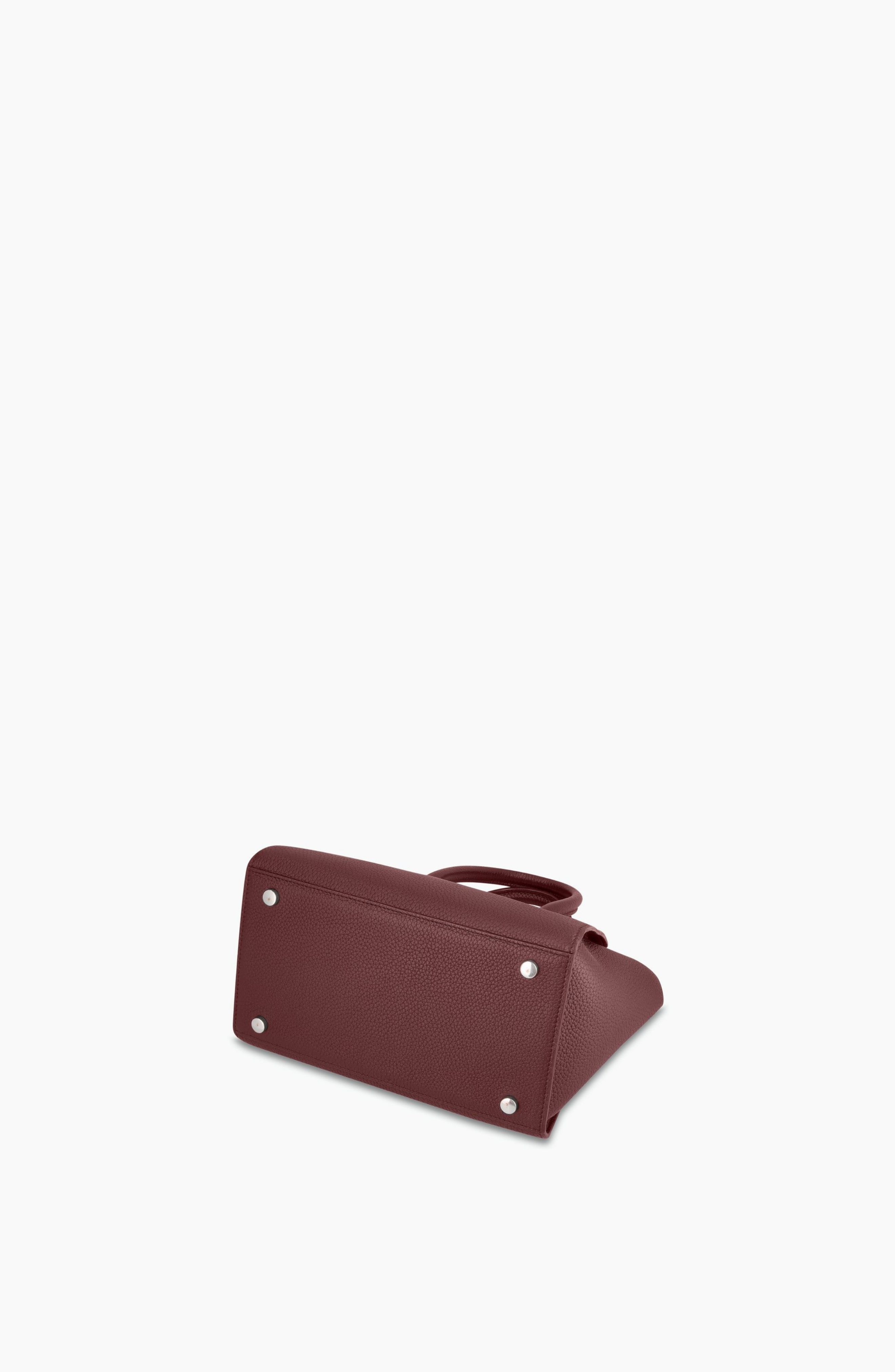 Mini Voyager Leather Crossbody Bag - Grain, Alternate, color, Grain Dark burgundy