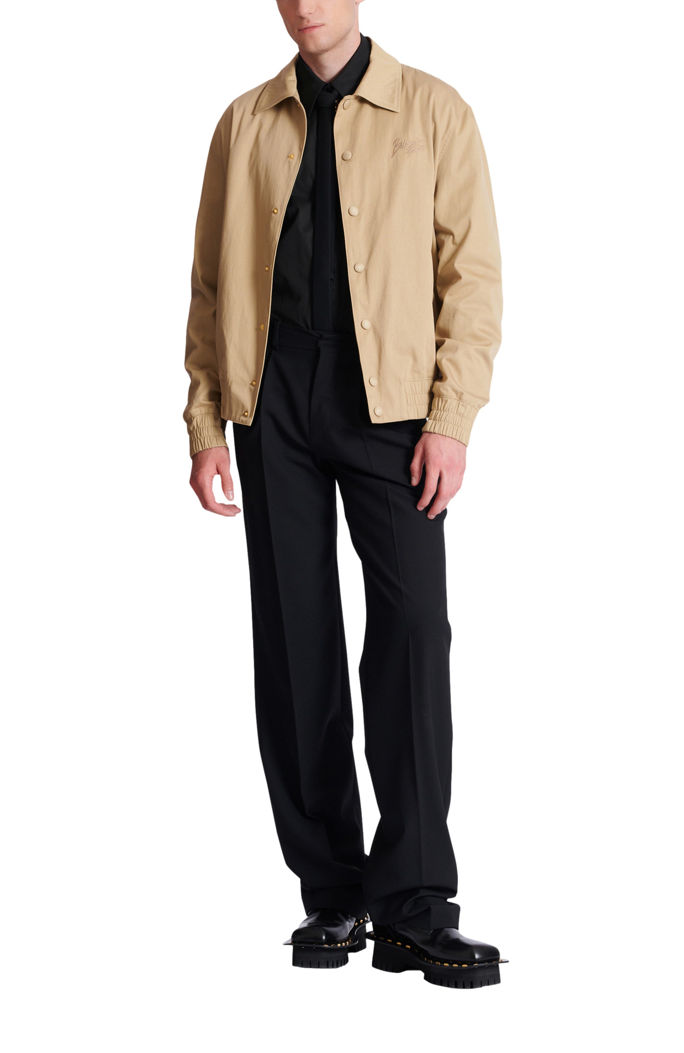 Cotton canvas bomber jacket - image 2