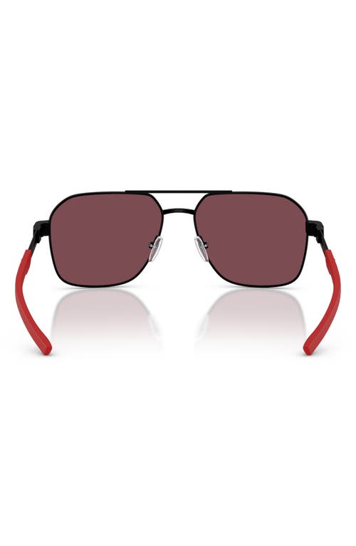 Scuderia Ferrari 57mm Square Sunglasses In Black
