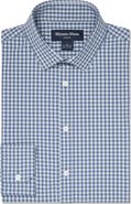 Mizzen+Main Leeward No Tuck Trim Fit Gingham Performance Button-Up Shirt