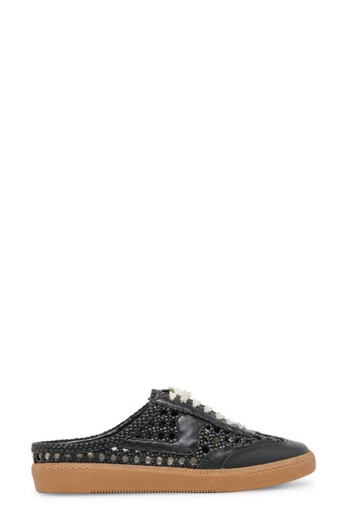 Dolce Vita Notice Slide Woven Sneakers Black Woven Stella In Black