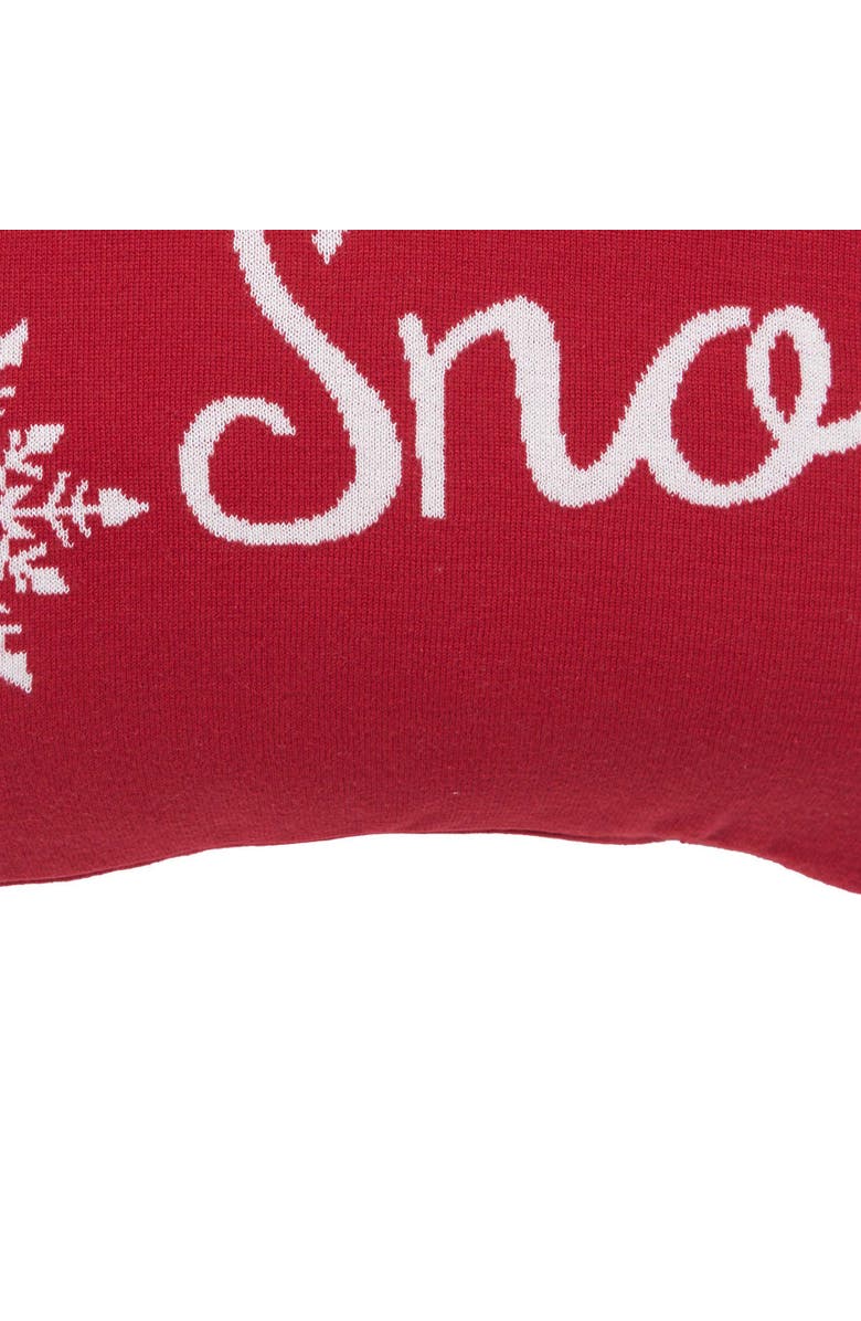 C&F Home Let it Snow In Red Christmas Throw Pillow, 20" x 20", Alternate, color, Red