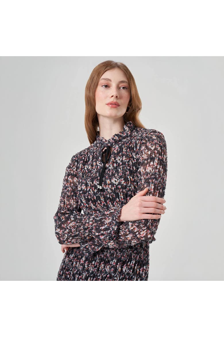 Patterned Crochetate Midi Dress - Mix, Alternate, color, Mix