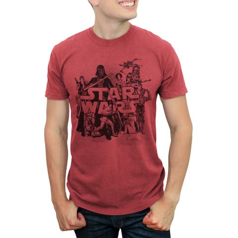 Men's Star Wars Retro Favorites Collage  Graphic T-Shirt