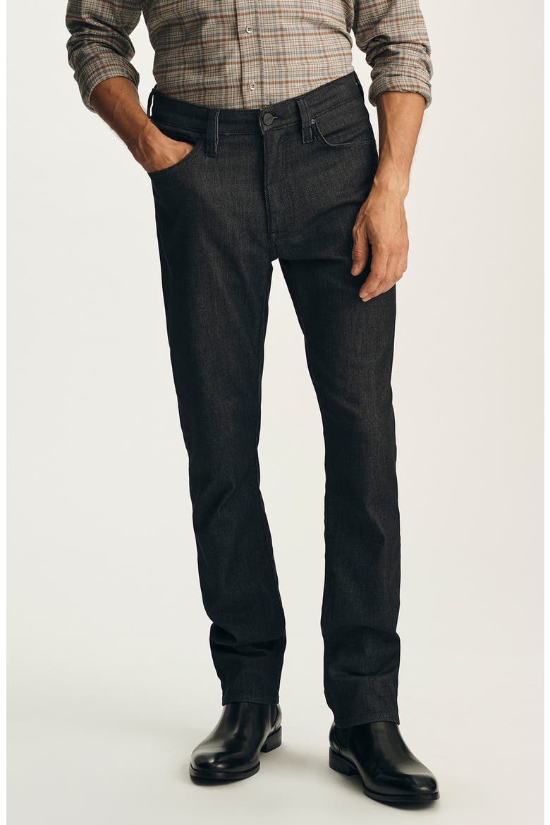 Courage Straight Leg Jeans, Main, color, BLACK SPORTY