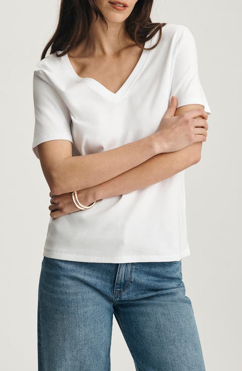Olivia V-Neck Cotton T-Shirt