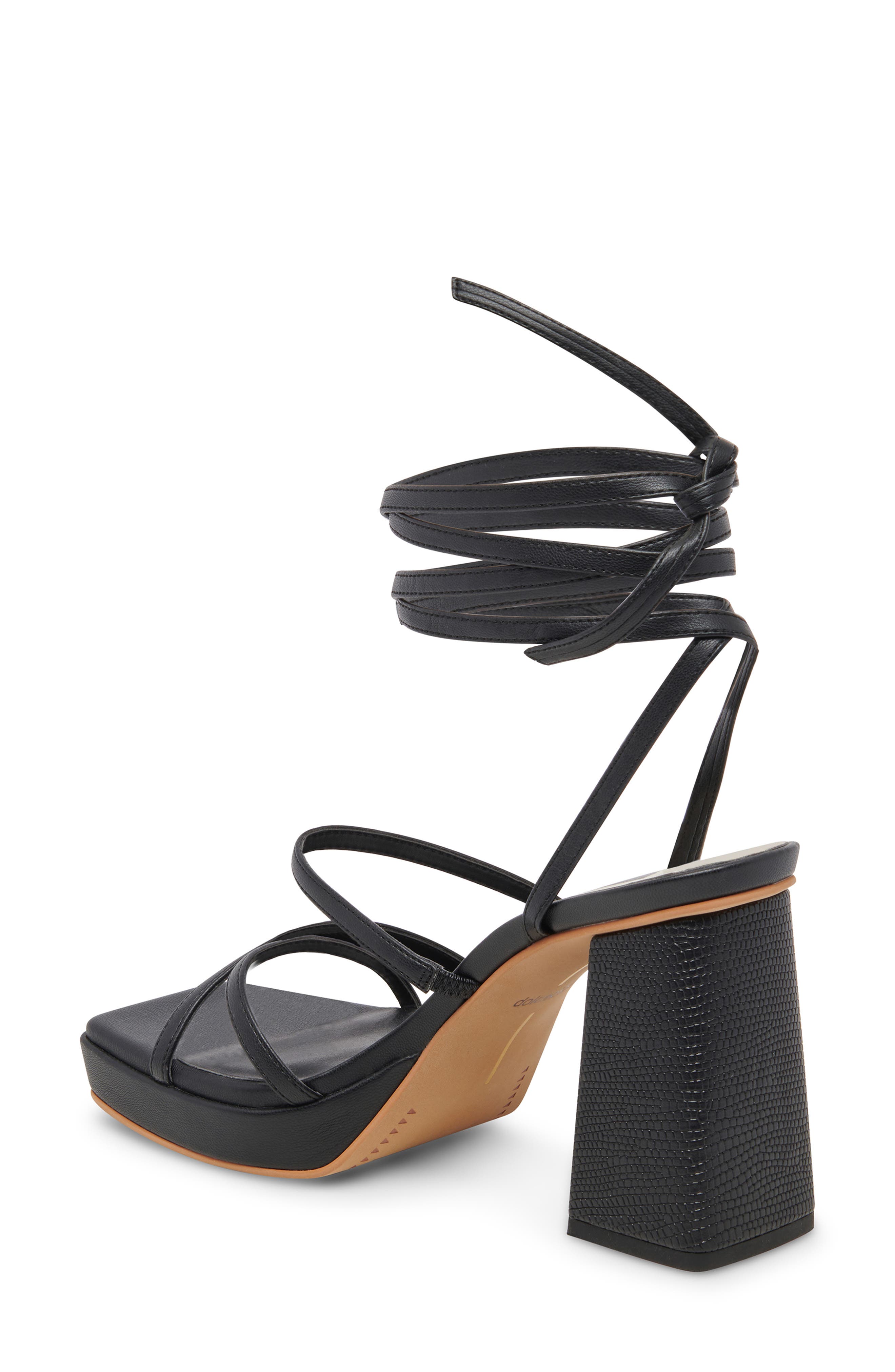 Dolce Vita Amanda Ankle Tie Block Heel Sandal, Alternate, color, 
