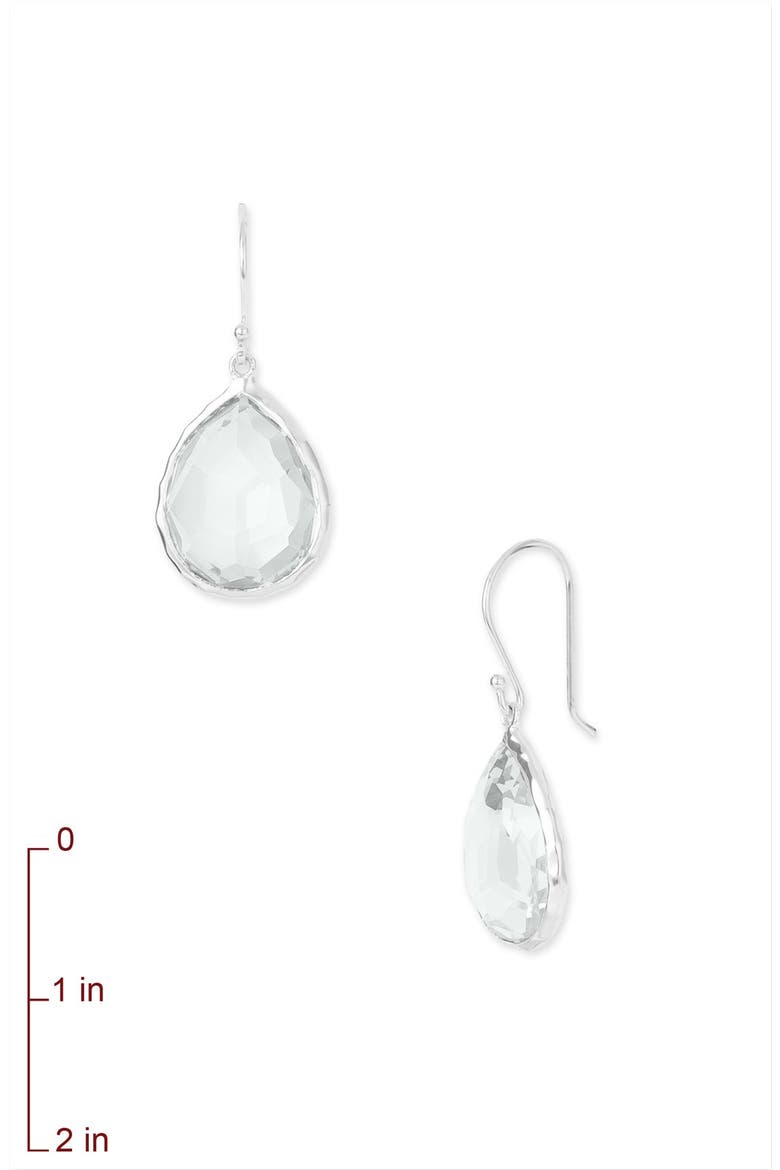 Rock Candy® Mini Teardrop Earrings, Alternate, color, SILVER