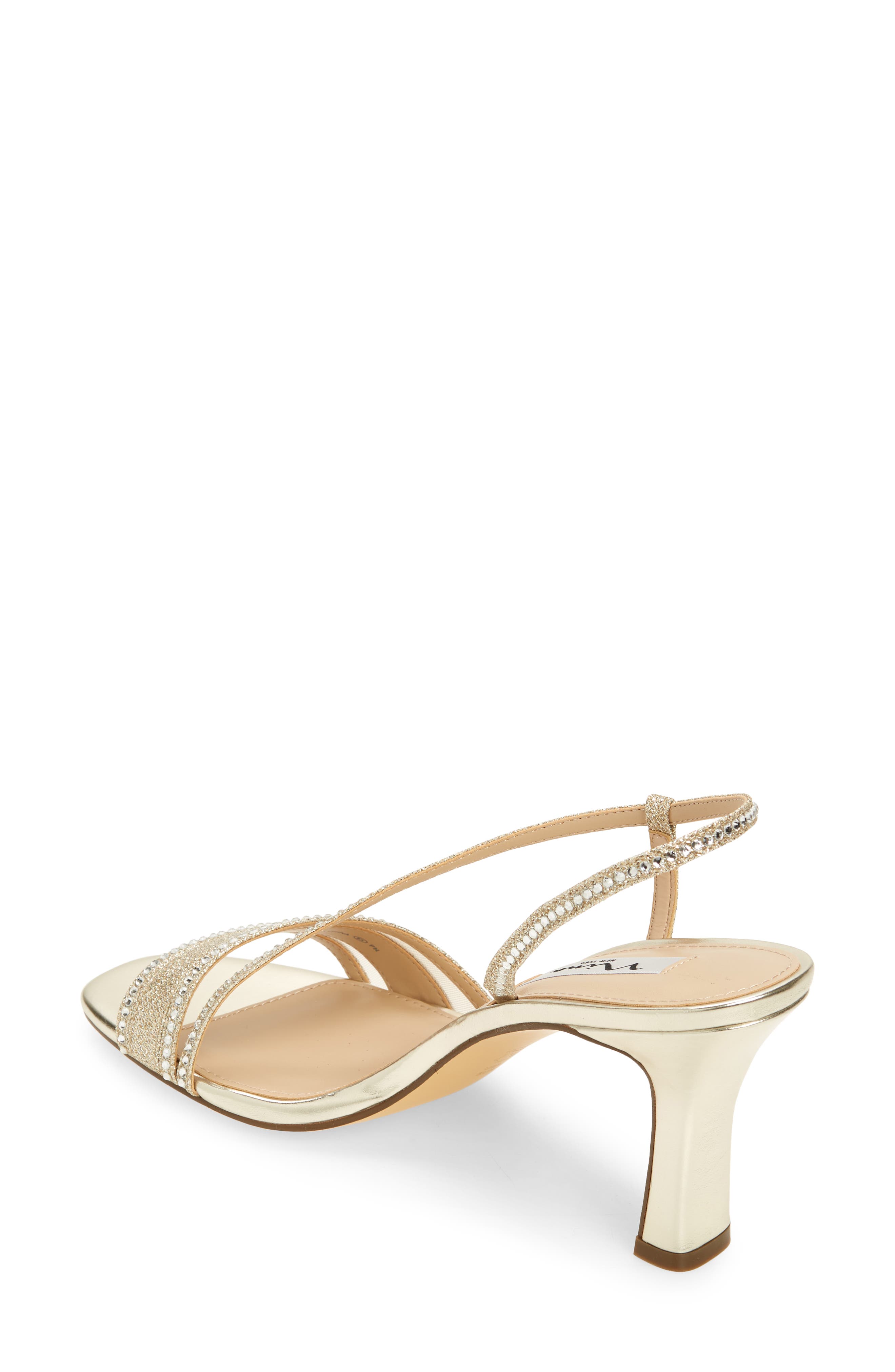 Abbi Slingback Sandal, Alternate, color, SOFT PLATINO