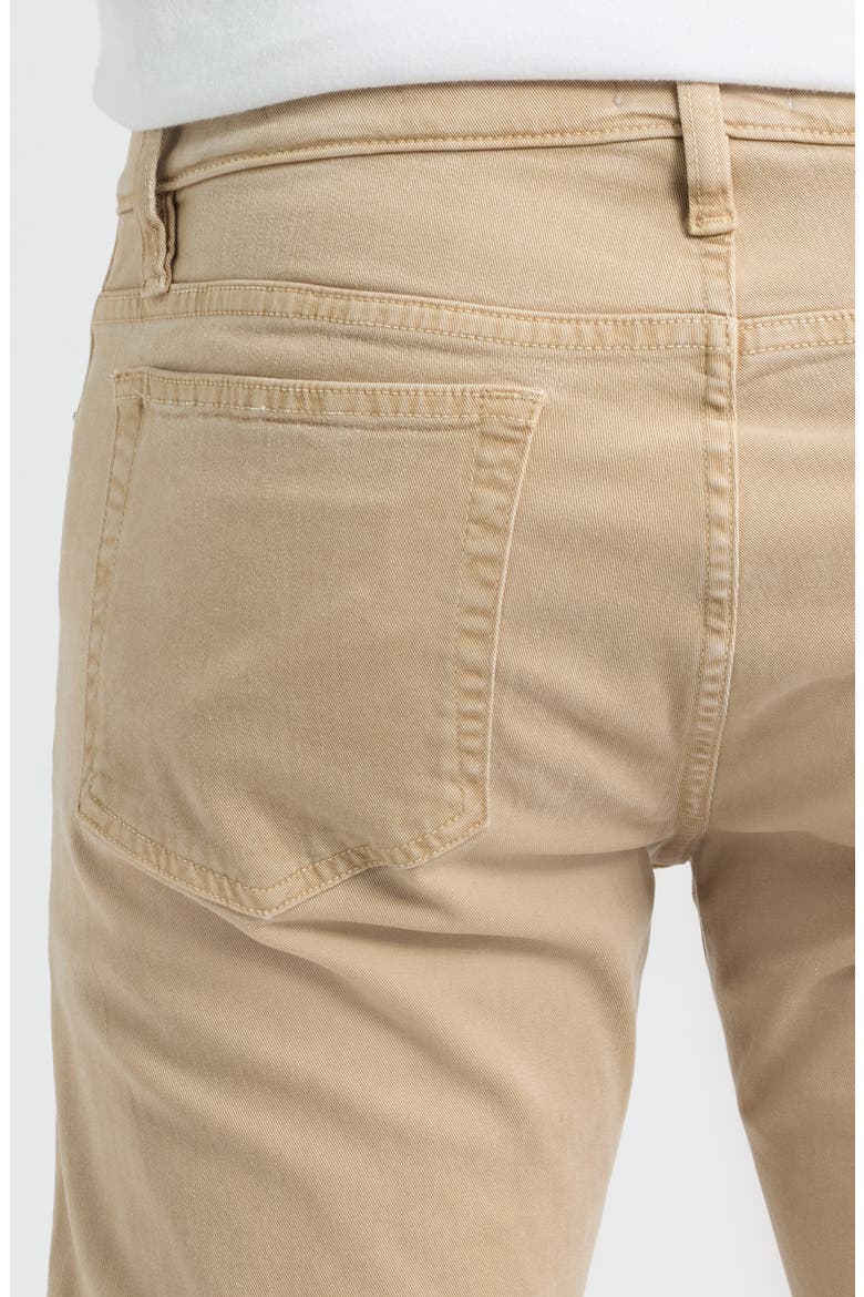 L'Homme Slim Fit Five-Pocket Twill Pants, Alternate, color, SOFT BEIGE