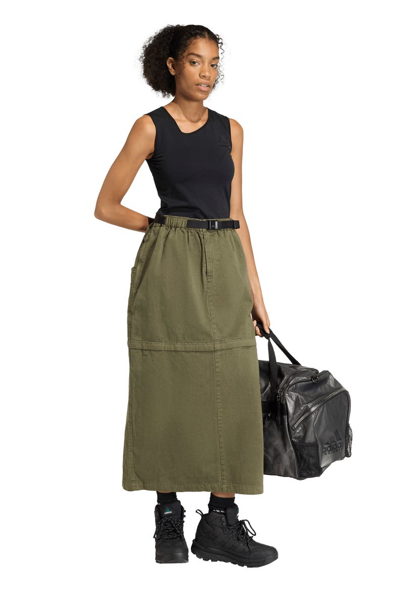 EQT Convertible Skirt, Alternate, color, OLIVE STRATA/