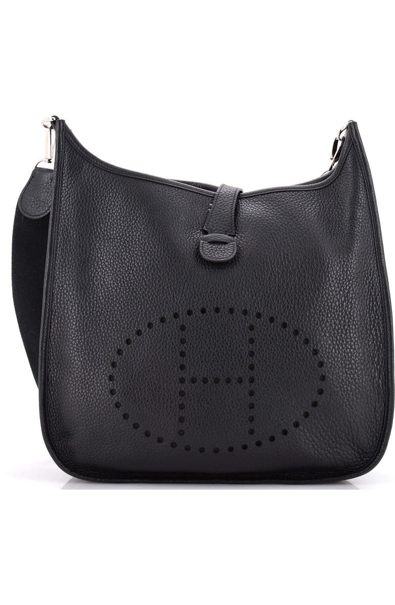 Pre-Owned Hermes Evelyne Bag Gen II Clemence GM, Main, color, Noir
