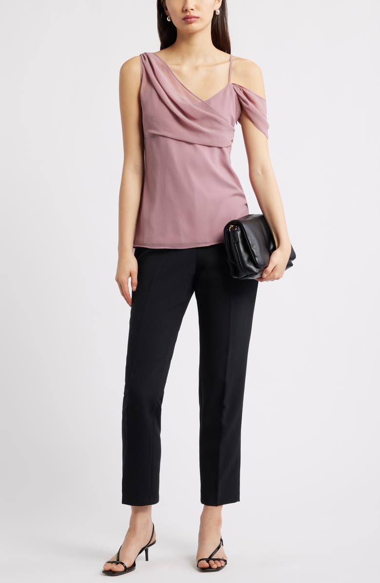Open Edit Drape Scarf Top, Alternate, color, Purple Wistful