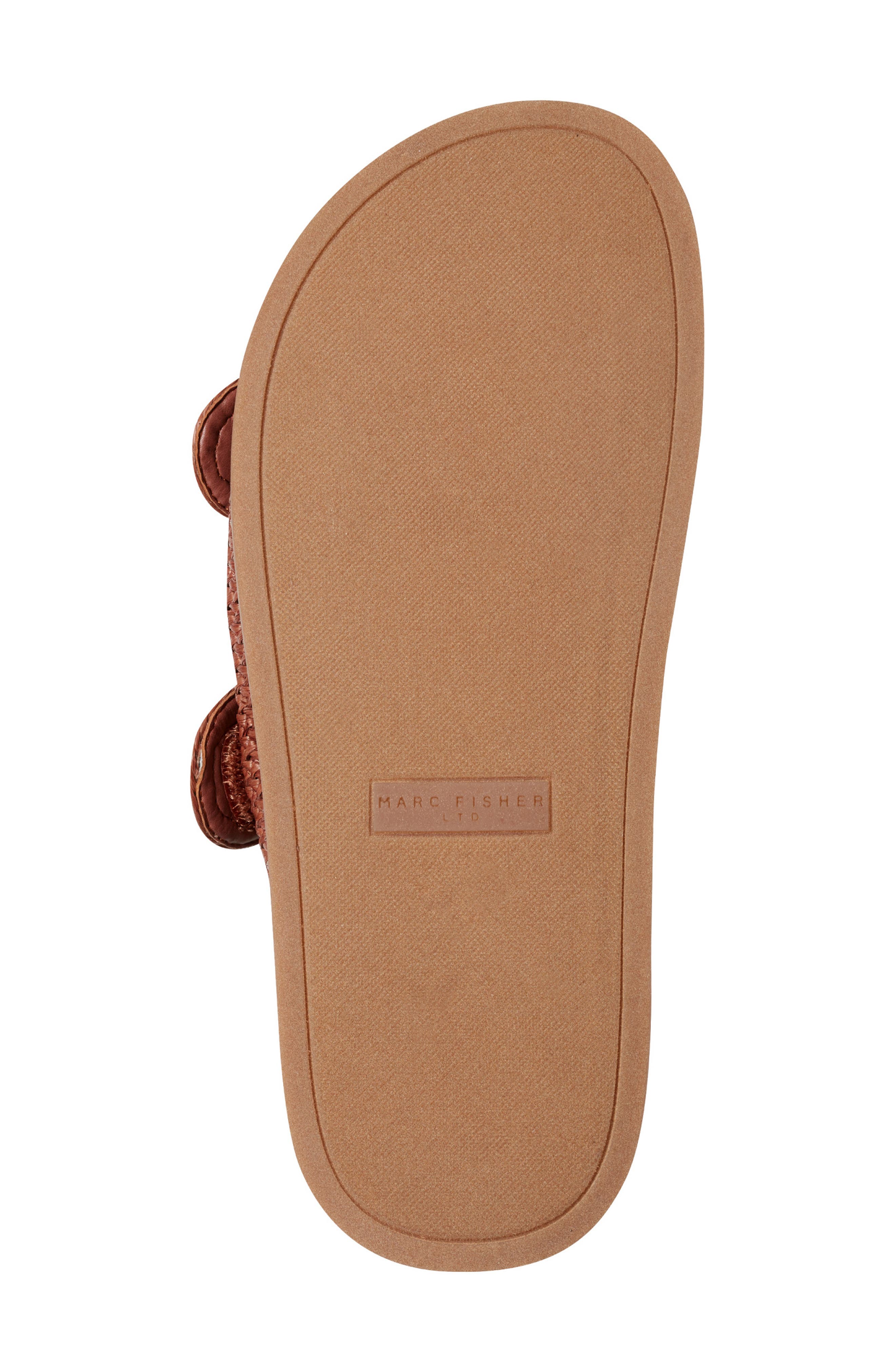 Marc Fisher LTD Valena Slide Sandal, Alternate, color, Brown