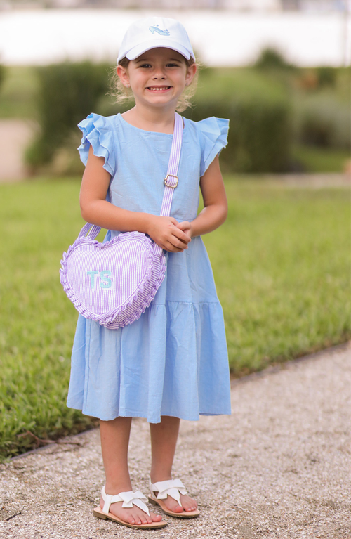 Bits & Bows Glass Slipper Twill Bow Baseball Hat In White
