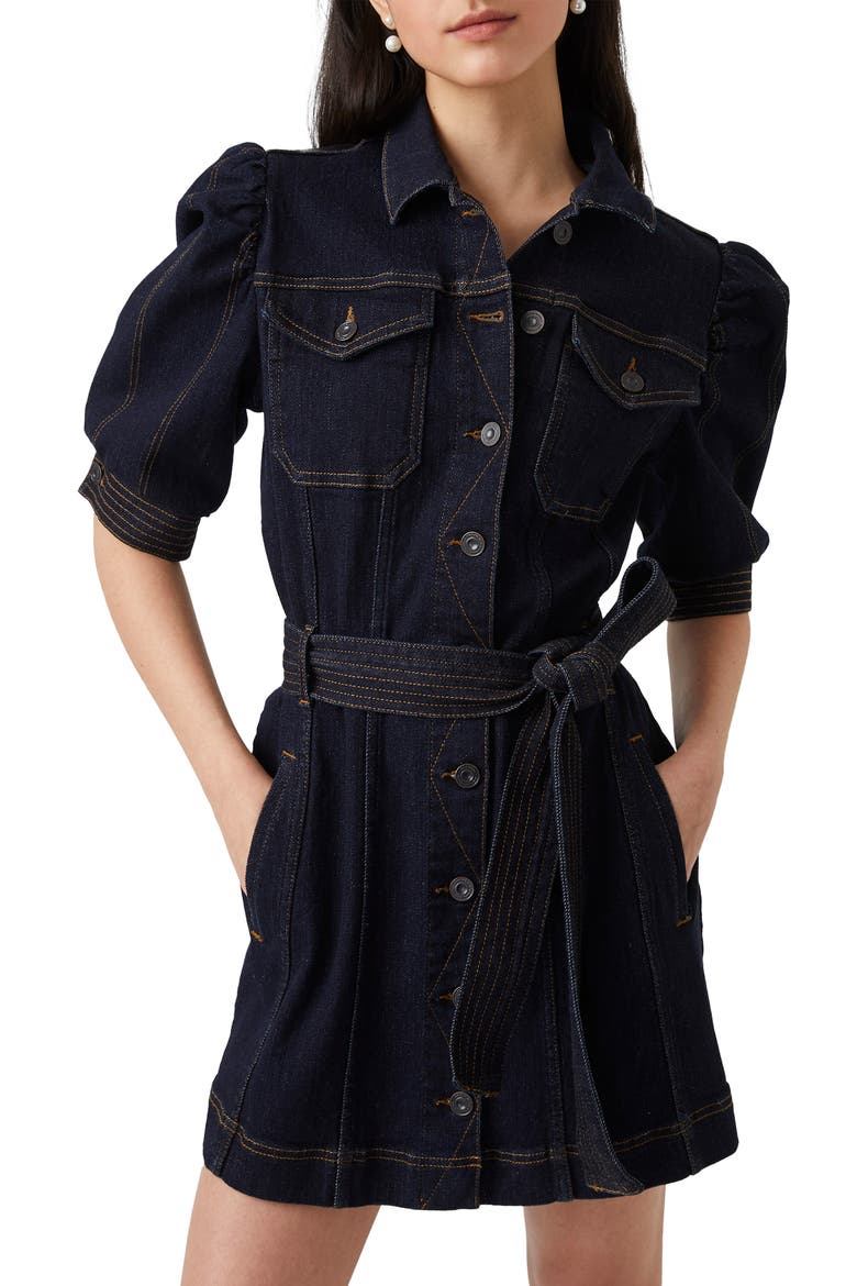 Payge Denim Dress, Alternate, color, RINSE WASH