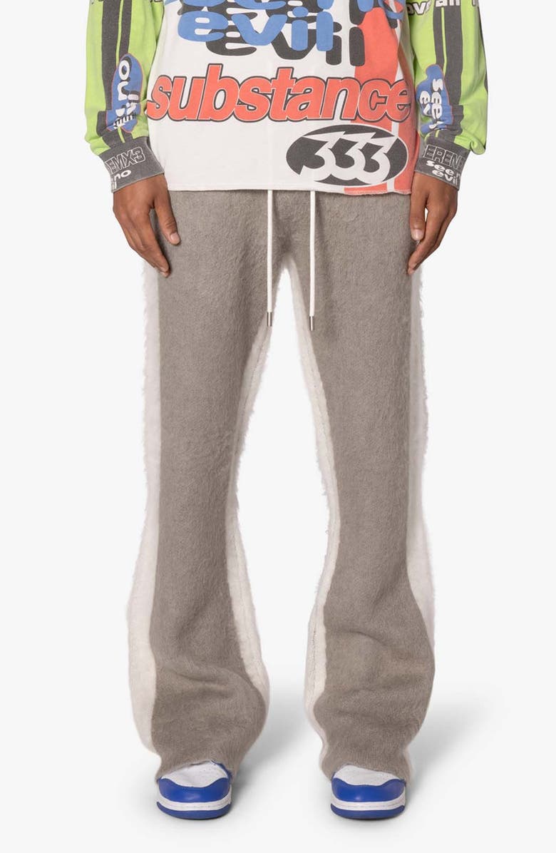 mnml Fuzzy Stripe Sweatpants, Main, color, 