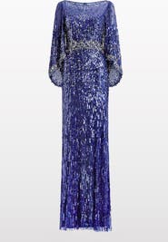Jenny Packham Ines Sequin-Embellished Dress