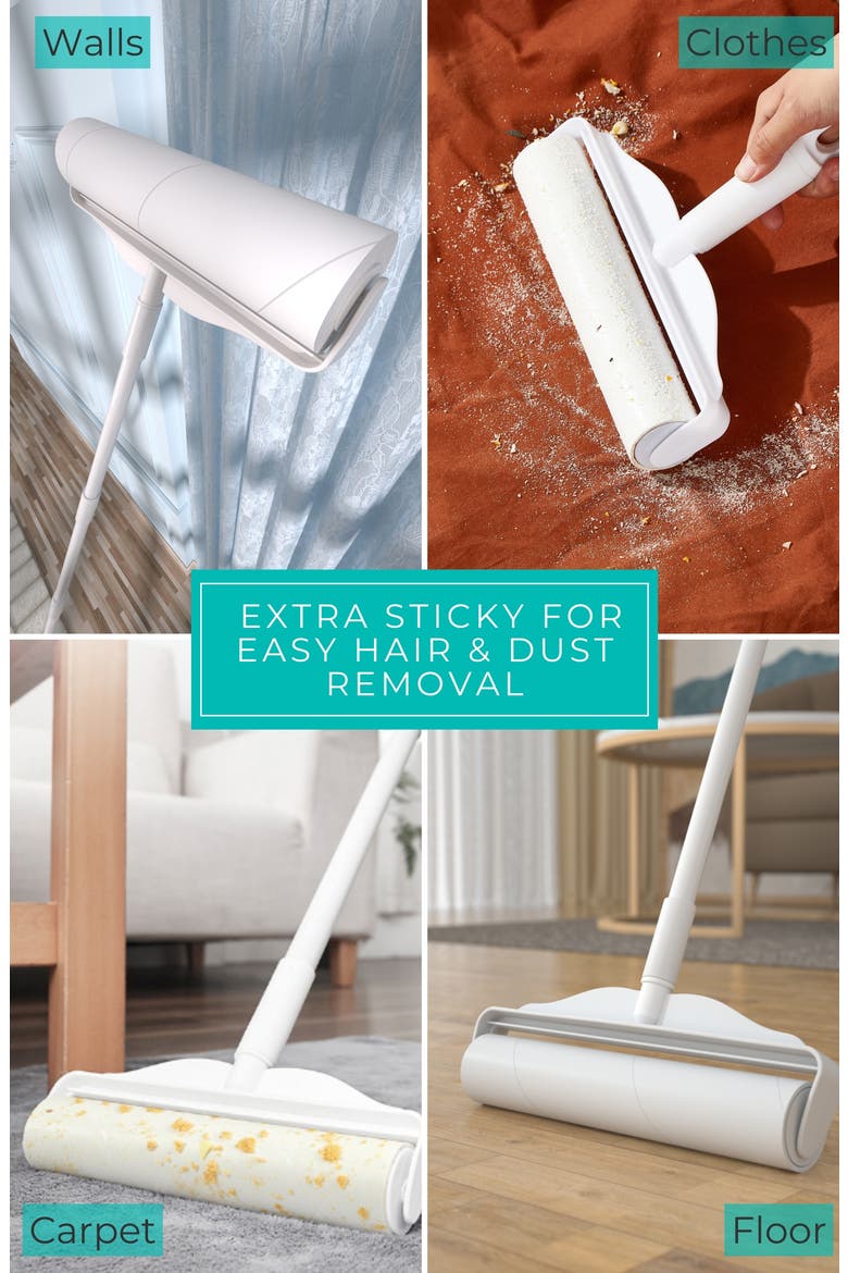 4-Pack StickyPro XL Lint Roller Refills, Alternate, color, WHITE