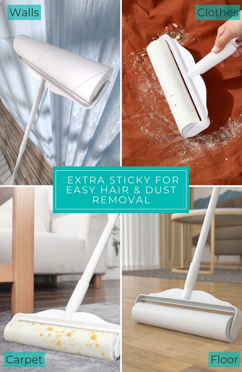 TRUE AND TIDY 4-Pack StickyPro XL Lint Roller Refills, Alternate, color, White