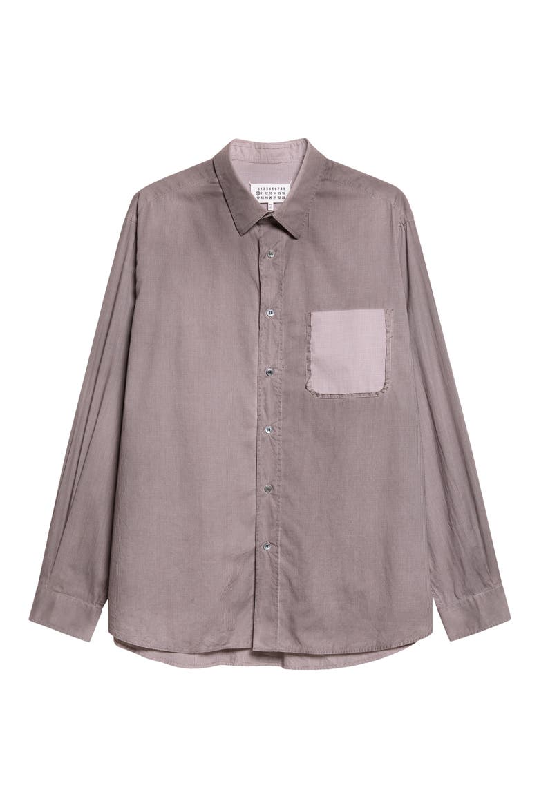 Memory Cotton Shirt, Main, color, NOISETTE