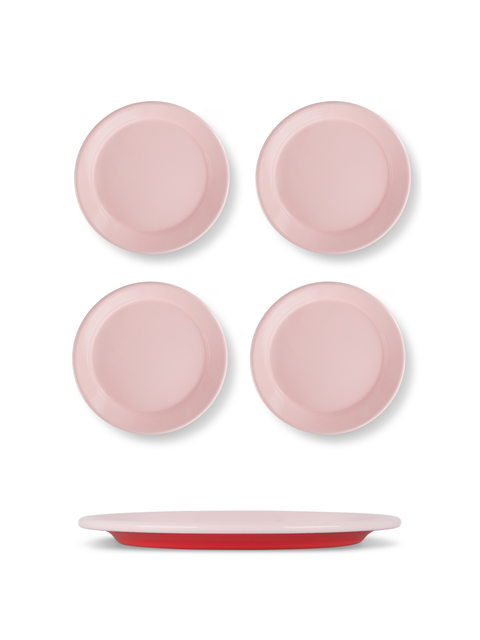 Two Tone Enamel Dinner Plate - Set of 4