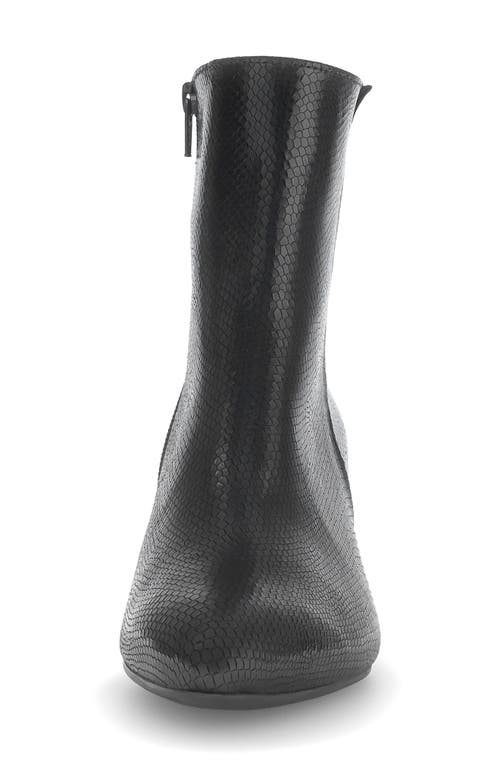 Gabor Snakeskin Embossed Bootie In Multi