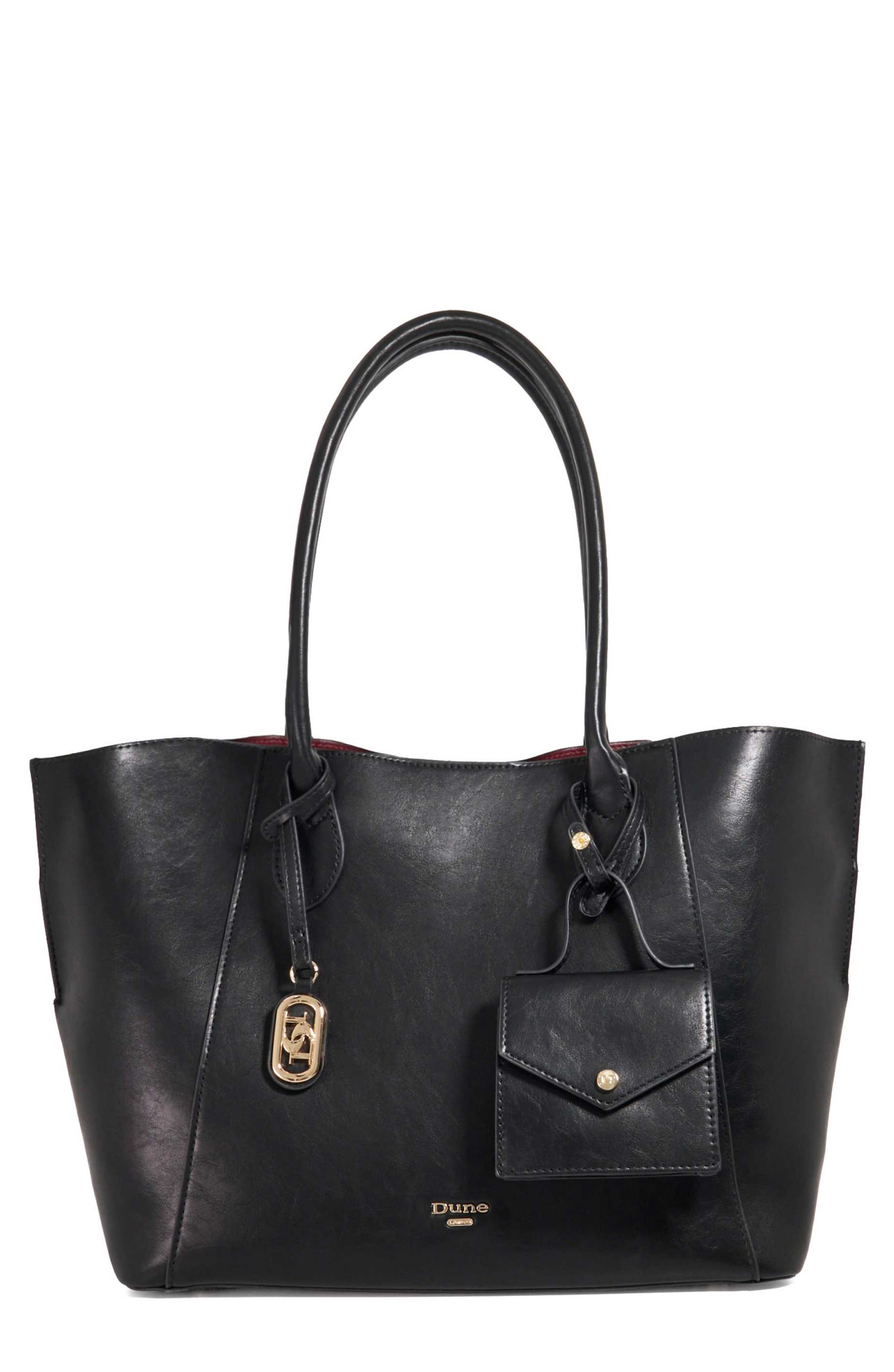 Dune London Dexterities Faux Leather Tote Bag, Main, color, 