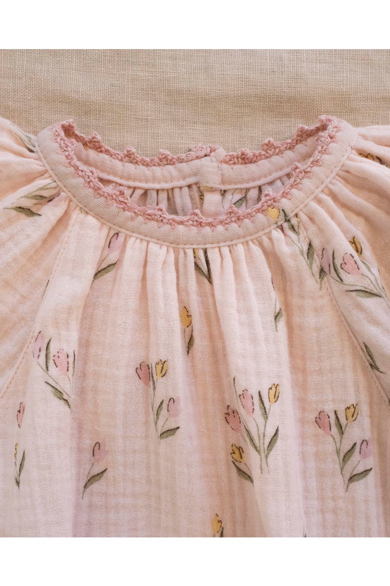 Gauze Romper, Alternate, color, Tulips