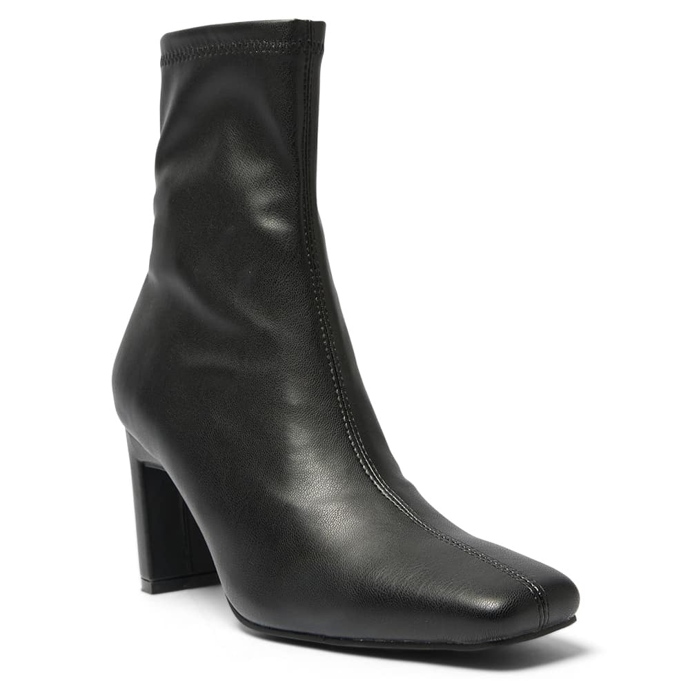 Bette Socks Boot, Main, color, BLACK SMOOTH
