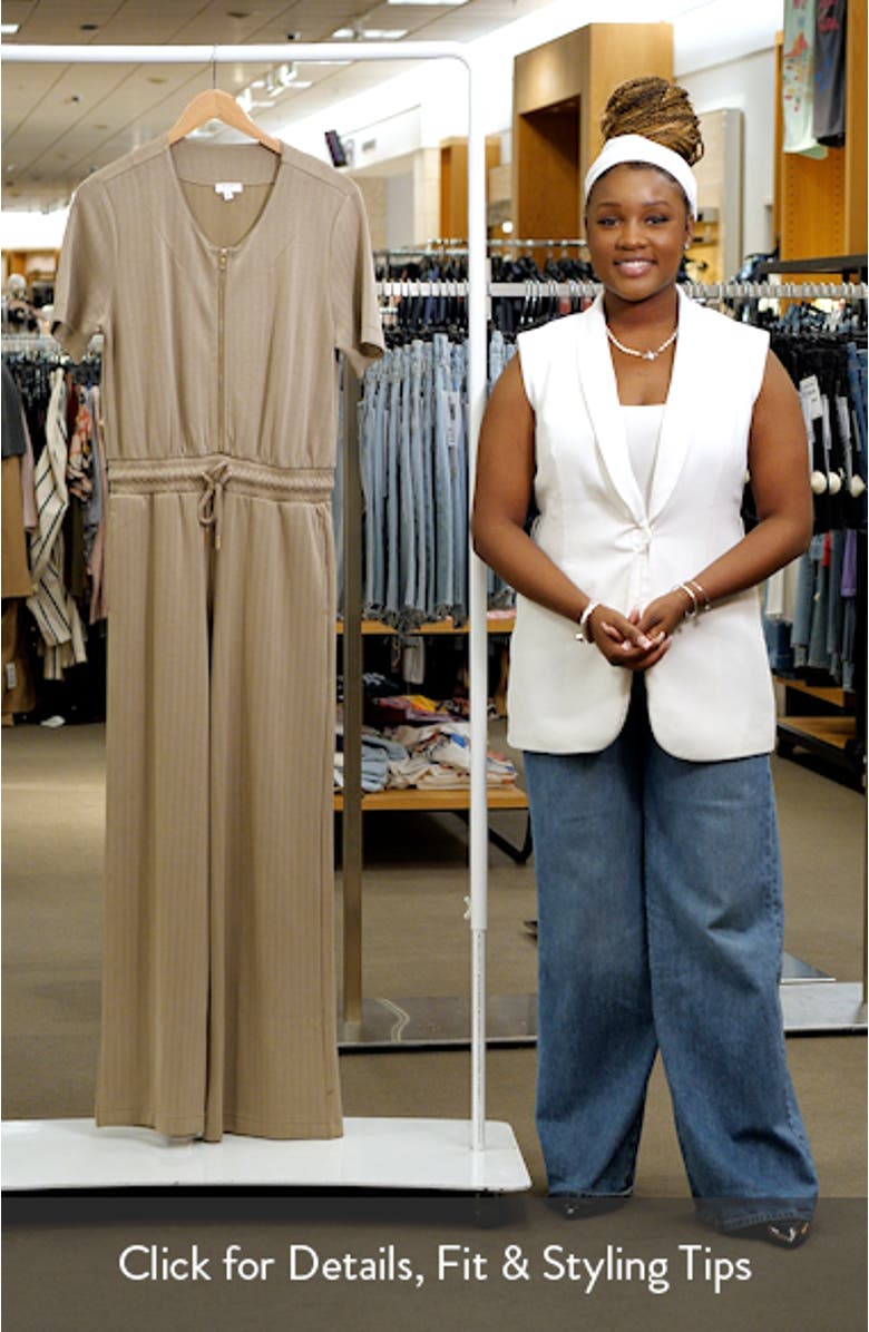 x @cellajaneblog Rib Scuba Knit Jumpsuit