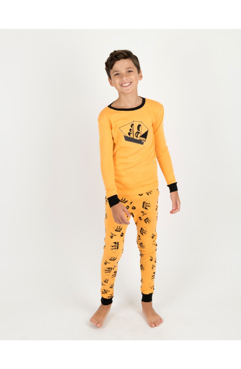 Leveret Kids Cotton Two-Piece Printed Pajamas, Animals & Characters, Alternate, color, Pirate
