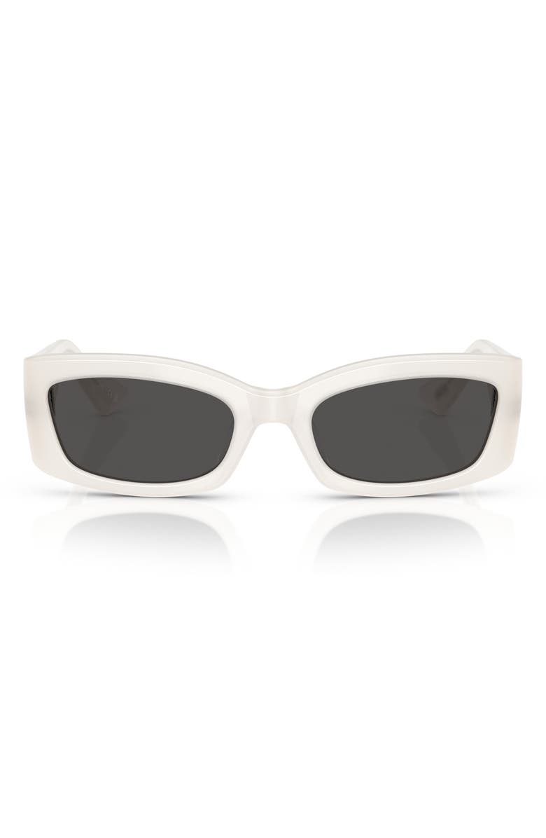 Oliver Peoples x KHAITE 54mm Pillow Sunglasses, Main, color, Dark Grey