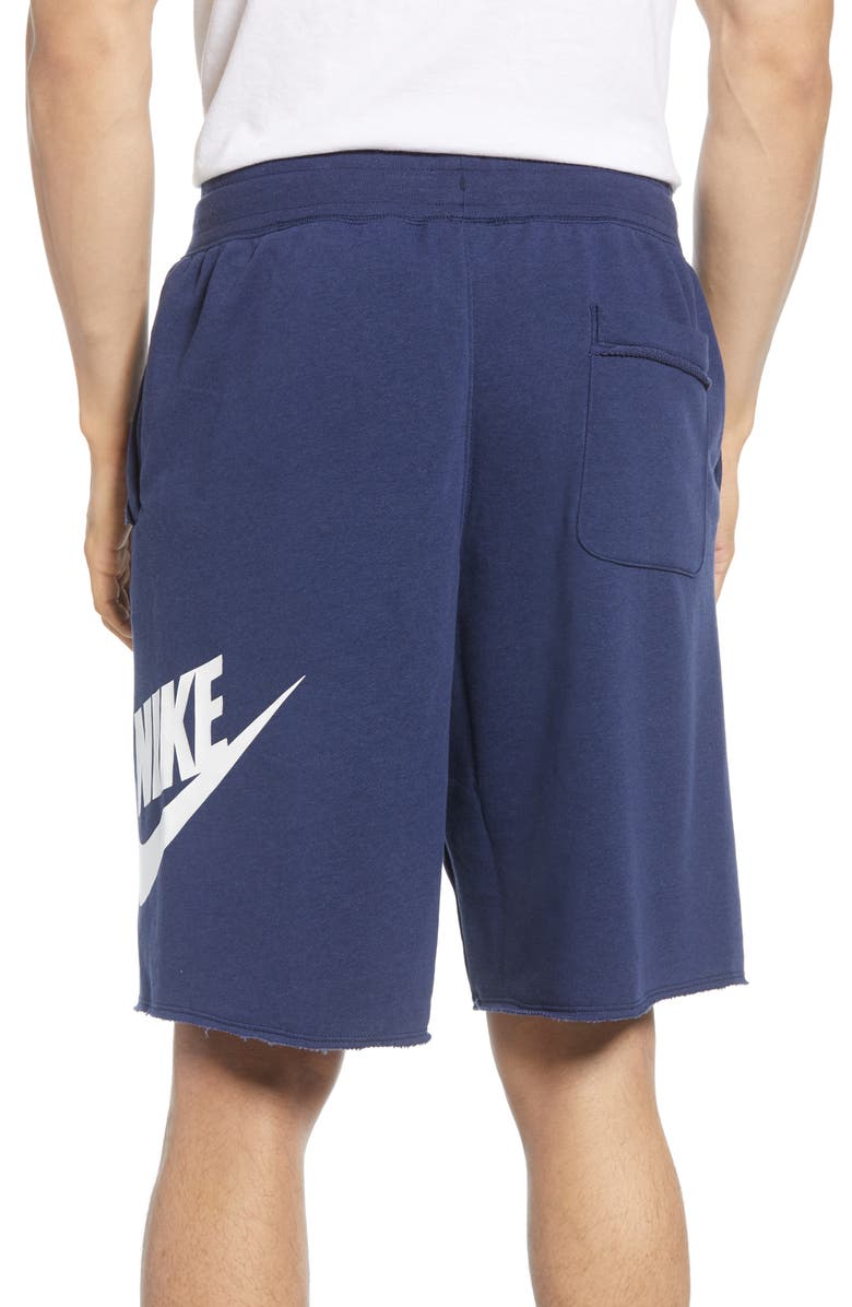 Nike Sportswear Alumni Shorts, Alternate, color, Midnight Navy/ White