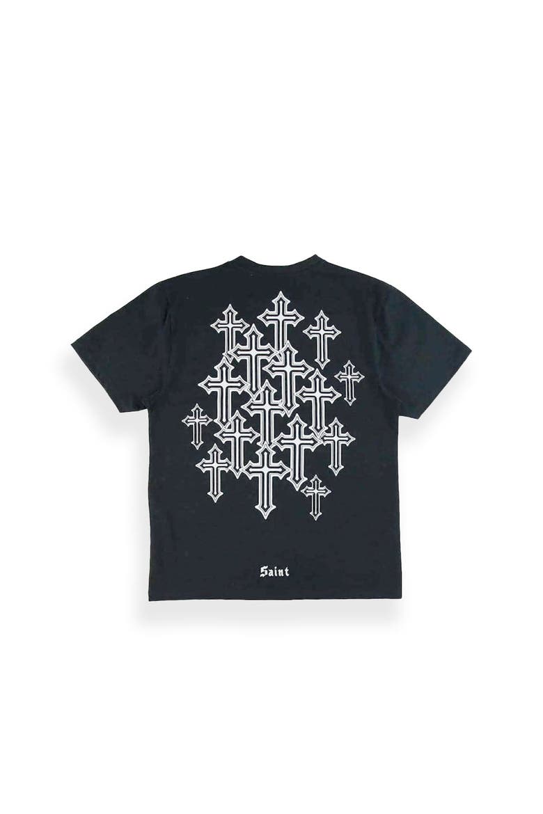 Menace T-shirt, Alternate, color, Abbey/ Black