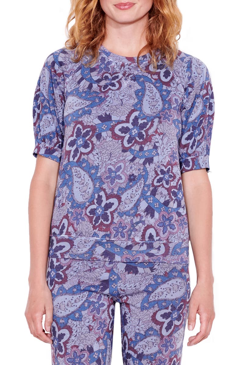 Sundry Paisley Print Top, Main, color,