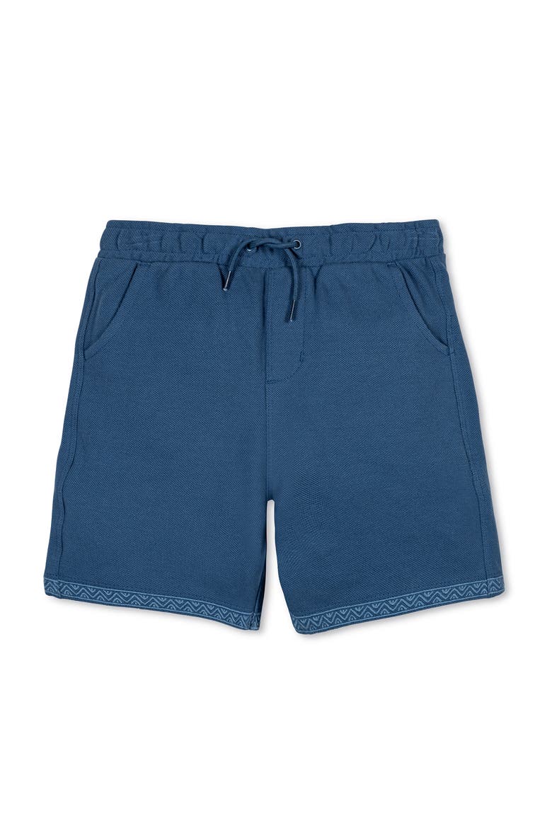 Kids' Organic French Terry Pull-On Short, Main, color, Stone Blue
