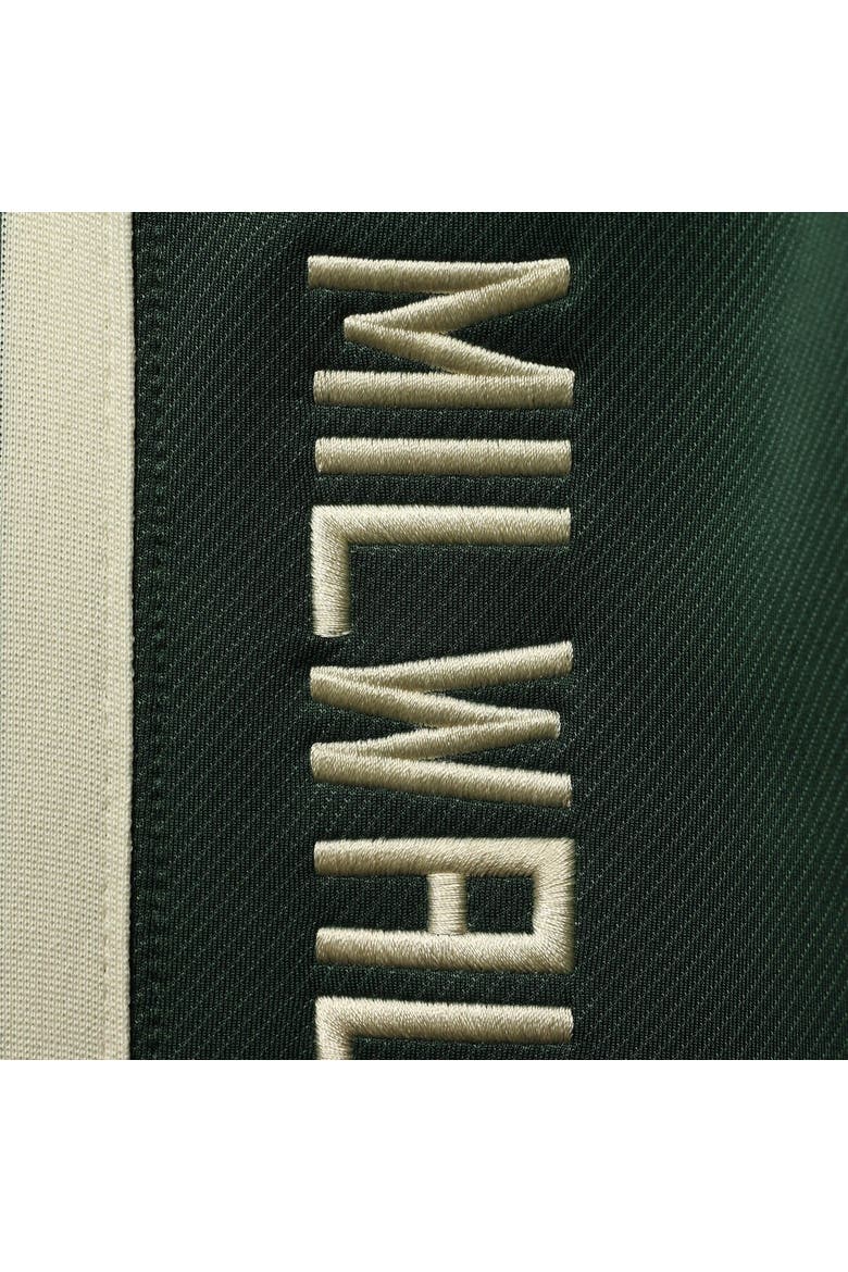 Men's Nike Hunter Green Milwaukee Bucks 75th Anniversary Showtime On Court Performance Pants, Alternate, color, Hunter Green