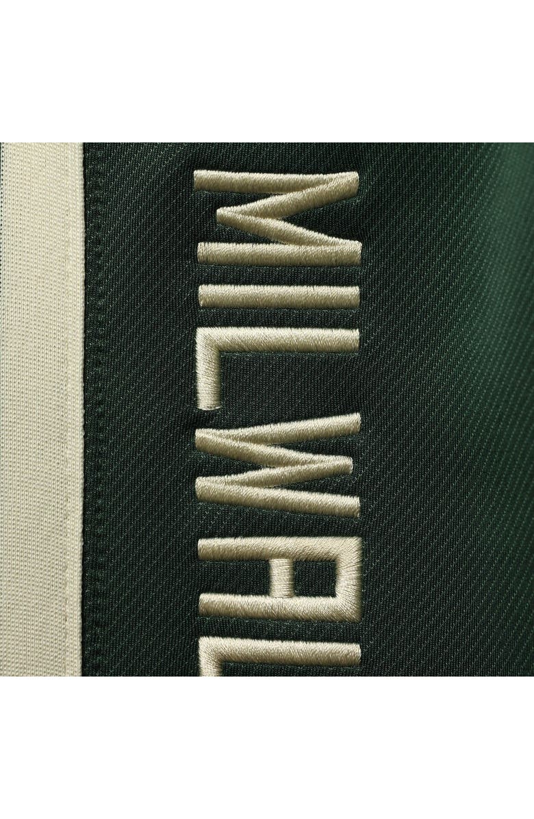 Nike Men's Nike Hunter Green Milwaukee Bucks 75th Anniversary Showtime On Court Performance Pants, Alternate, color, 