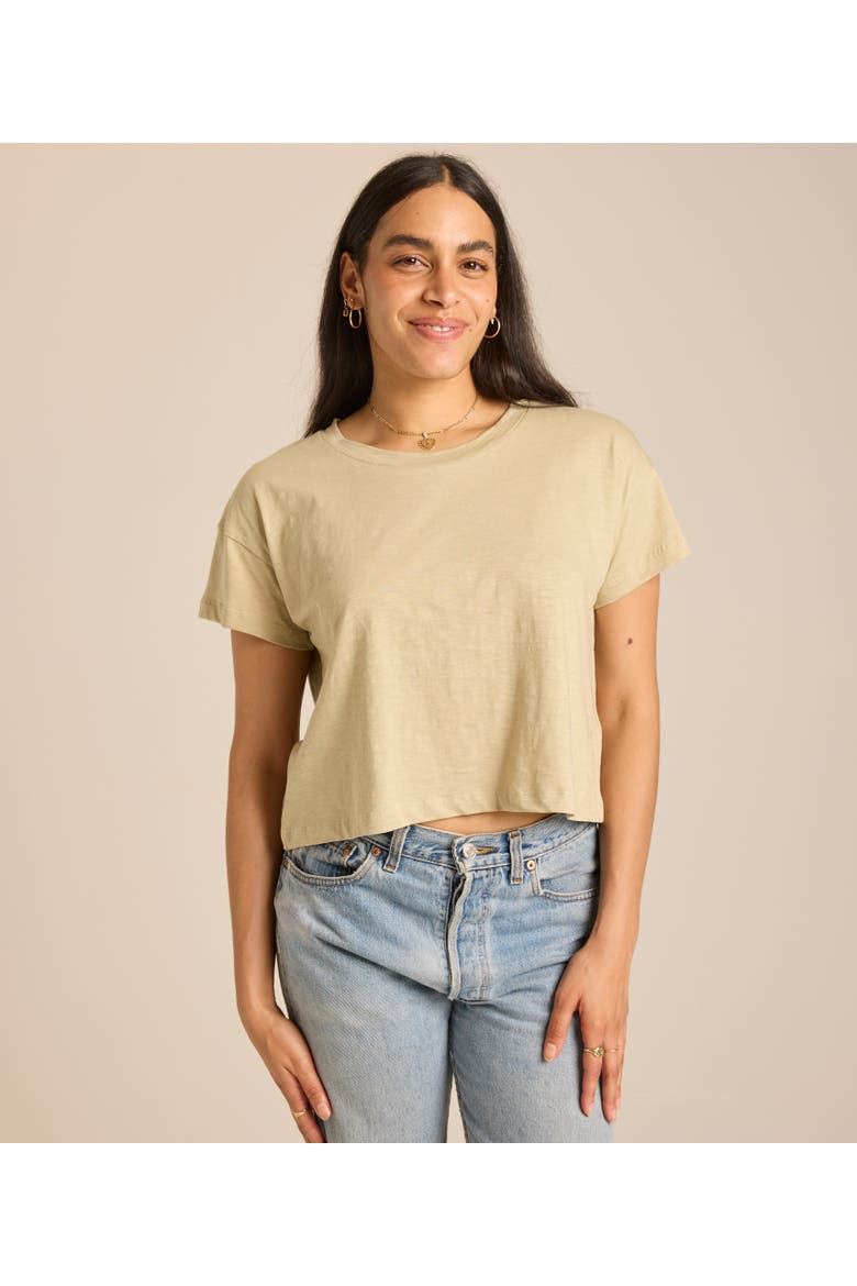 Easy Crop Tee, Main, color, Turmeric
