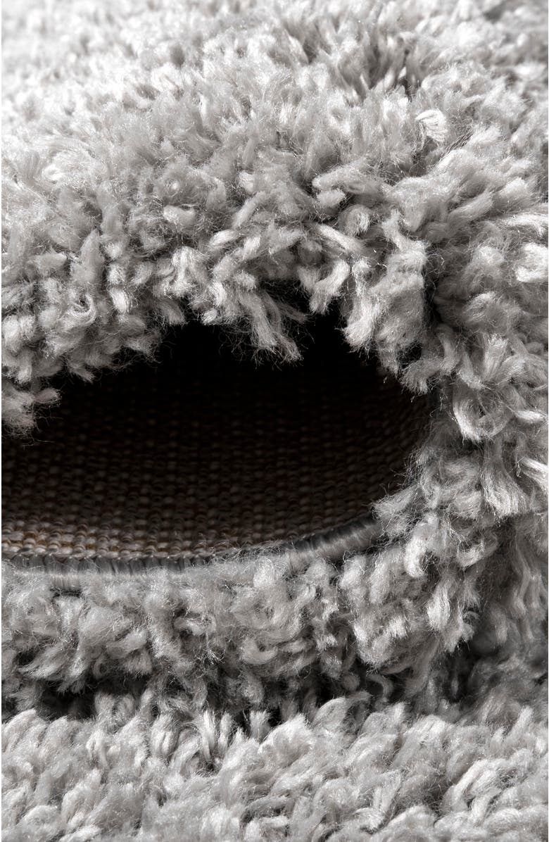 JONATHAN Y Groovy Solid Shag Area Rug, Alternate, color, Dove