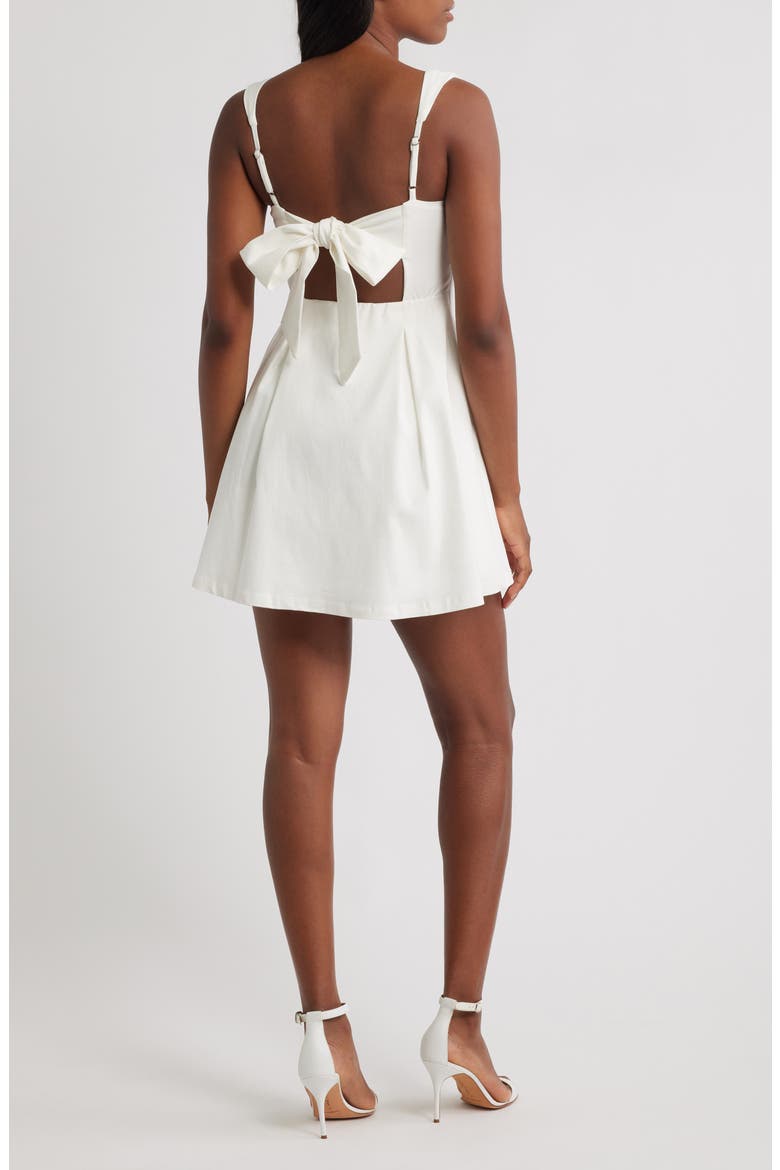 princess polly xanthus mini dress white Princess Polly Women's Xanthus Fit & Flare Minidress - White