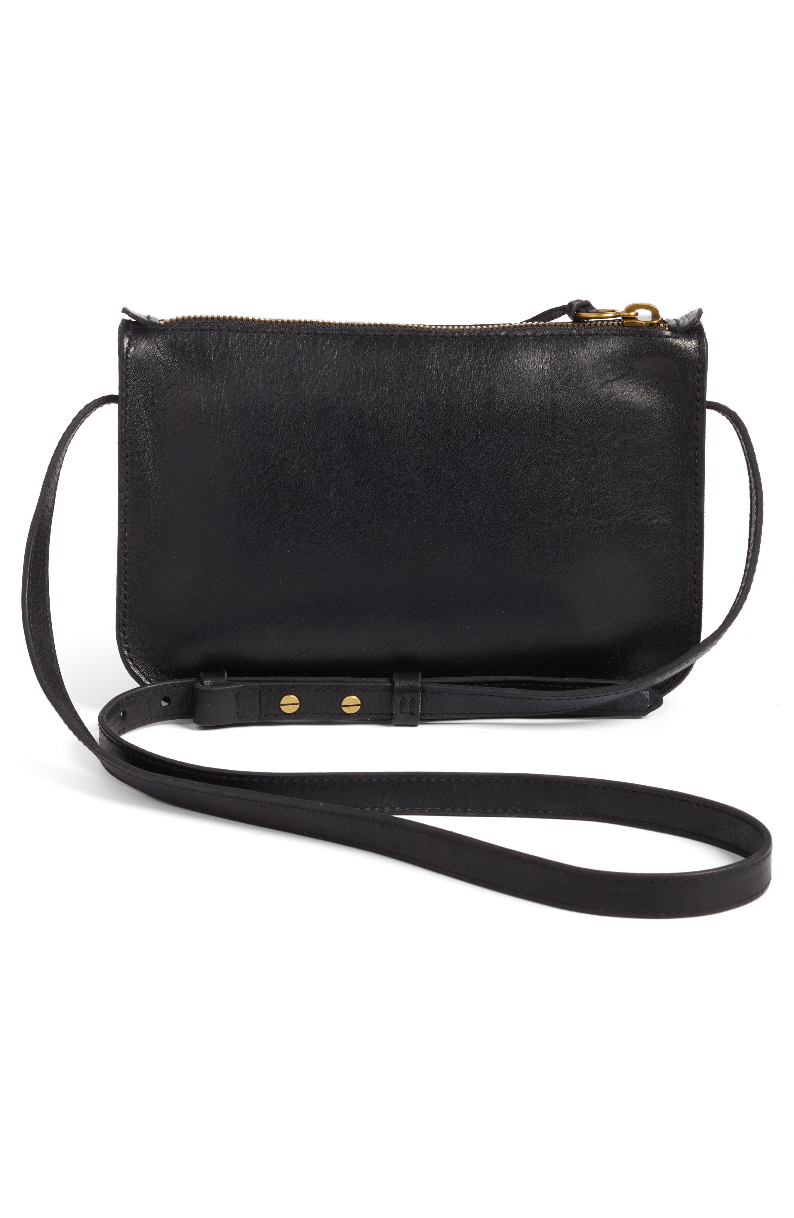 Madewell The Simple Leather Crossbody Bag, Alternate, color, 
