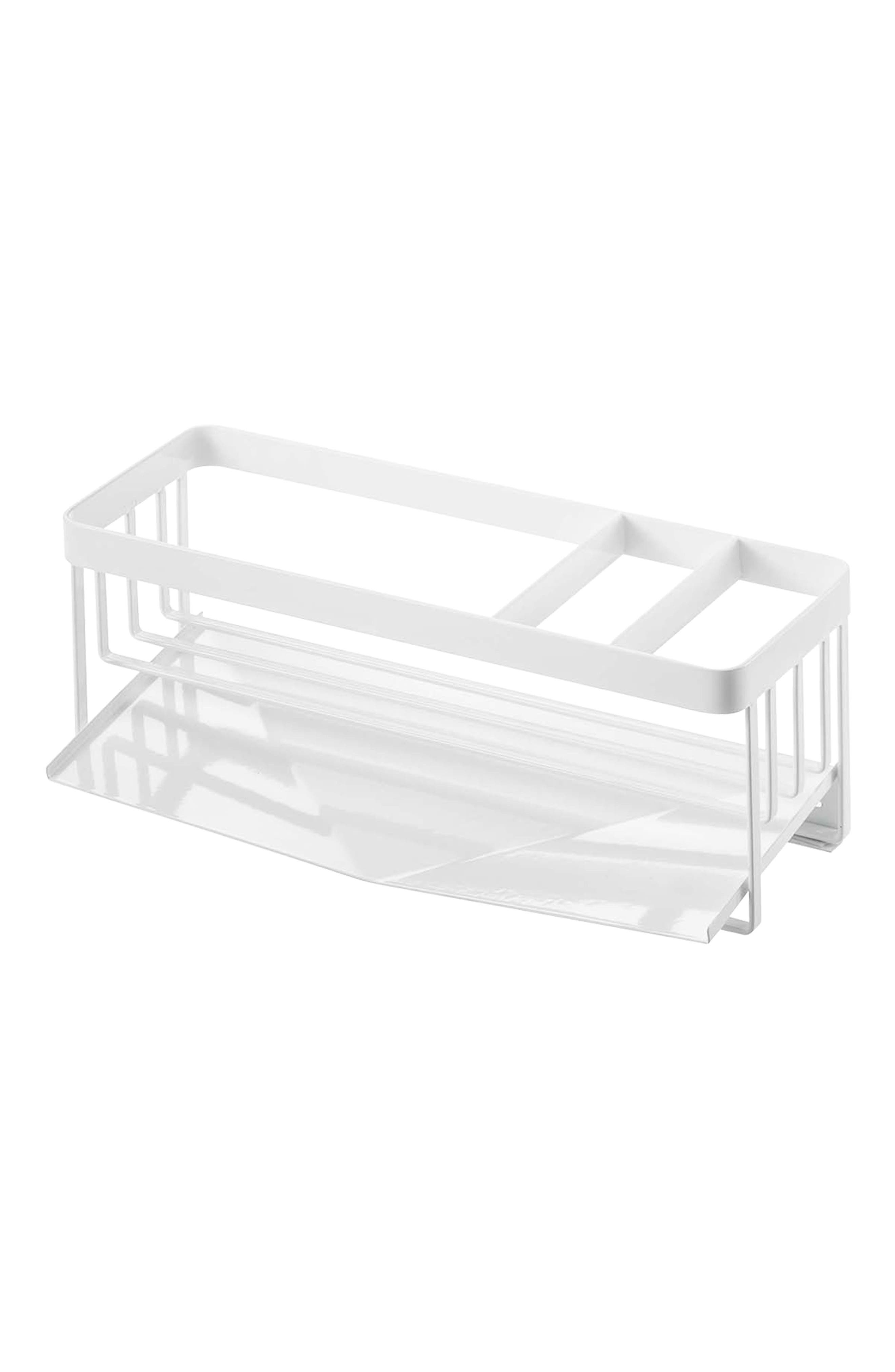Yamazaki Sponge & Bottle Holder In White