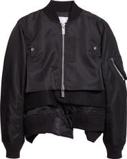 Sacai Nylon Twill
Wool Melton Blouson Jacket