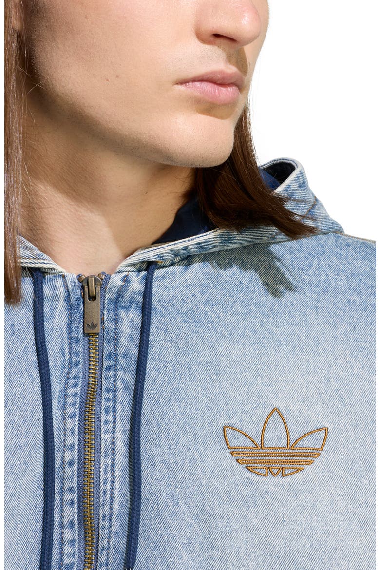 Denim Hooded Bomber Jacket (Men) | Nordstrom